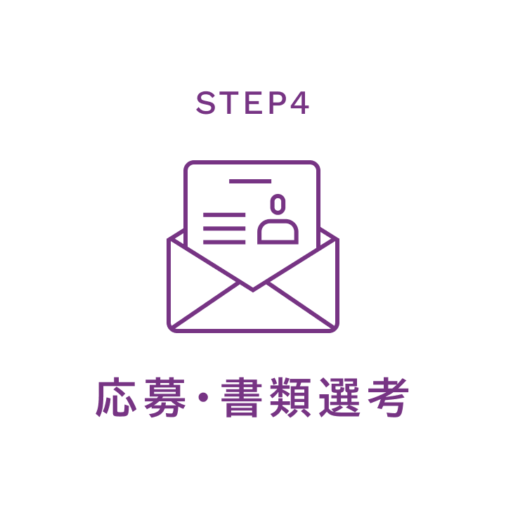 STEP4、応募・書類選考